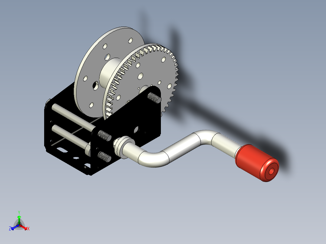 手动卷扬机--stl stp