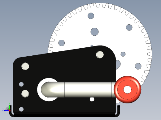 手动卷扬机--stl stp右视缩略图