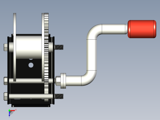 手动卷扬机--stl stp俯视缩略图