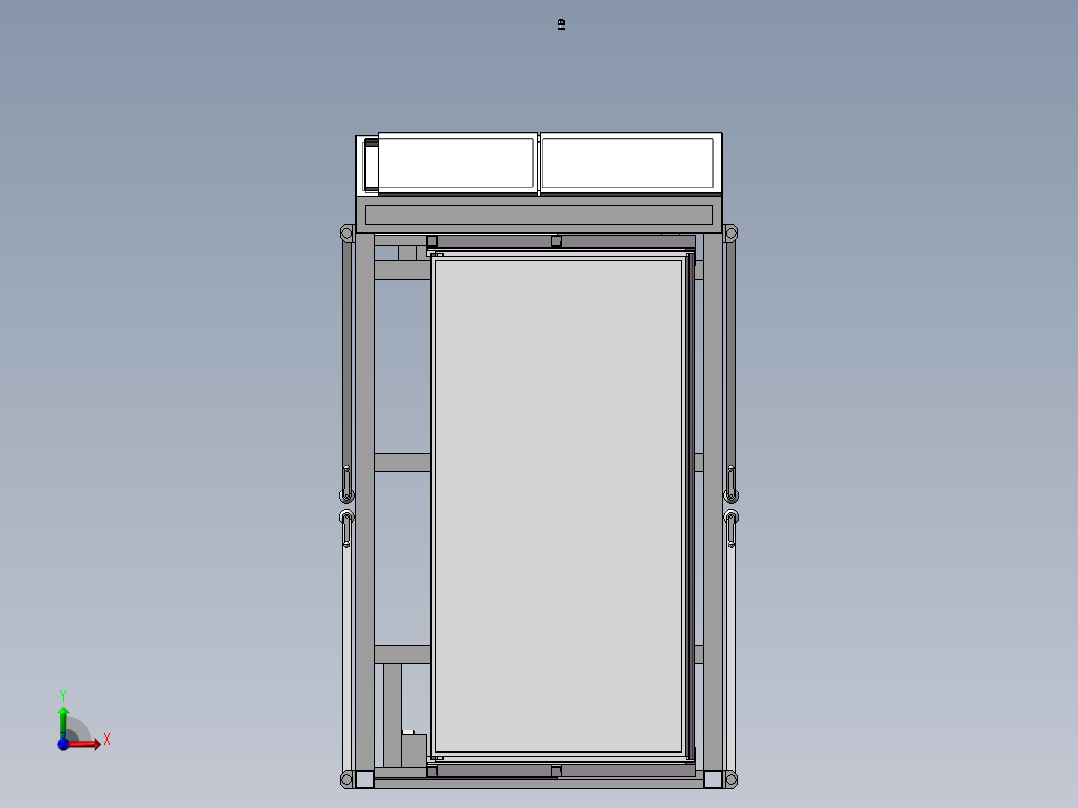 液压式光伏折叠升降机前视图