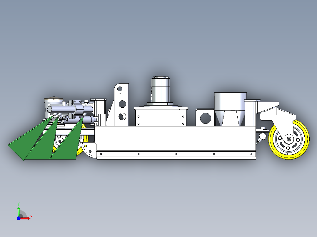 18t深度清洗车吸嘴前视图