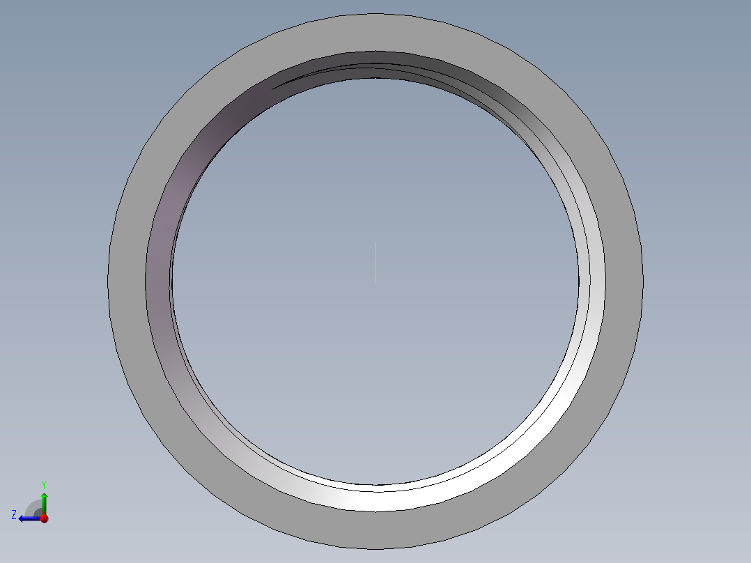 管箍-等径有边 DN20右视图
