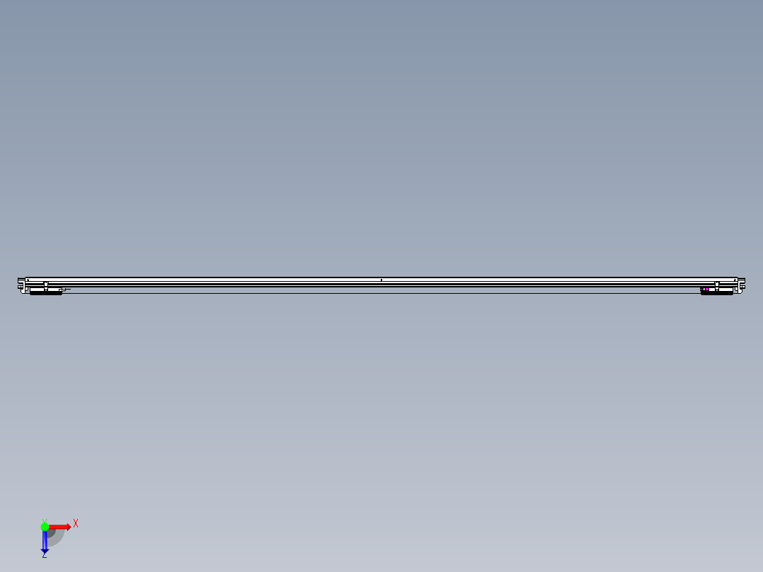 威洛博VL系列直线电机模组-2VL14S2-S3150俯视图