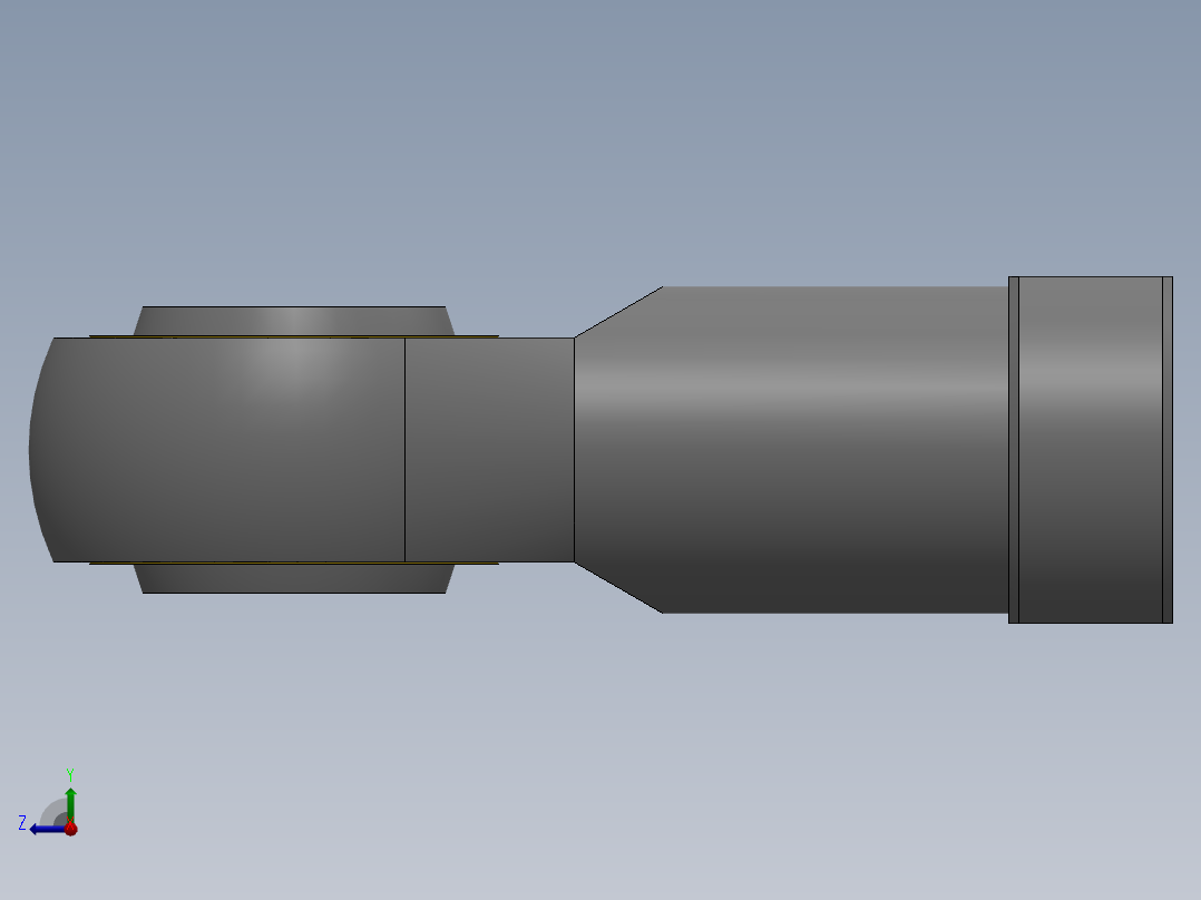 鱼眼接头F-M10X125U右视图