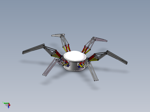 仿生蜘蛛机械SW三维==1264736==30
