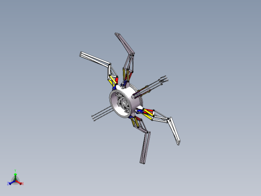 仿生蜘蛛机械SW三维==1264736==30正等轴测缩略图