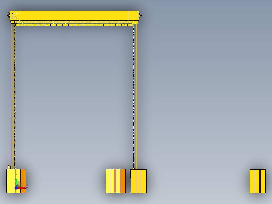 扫雪机器前视图