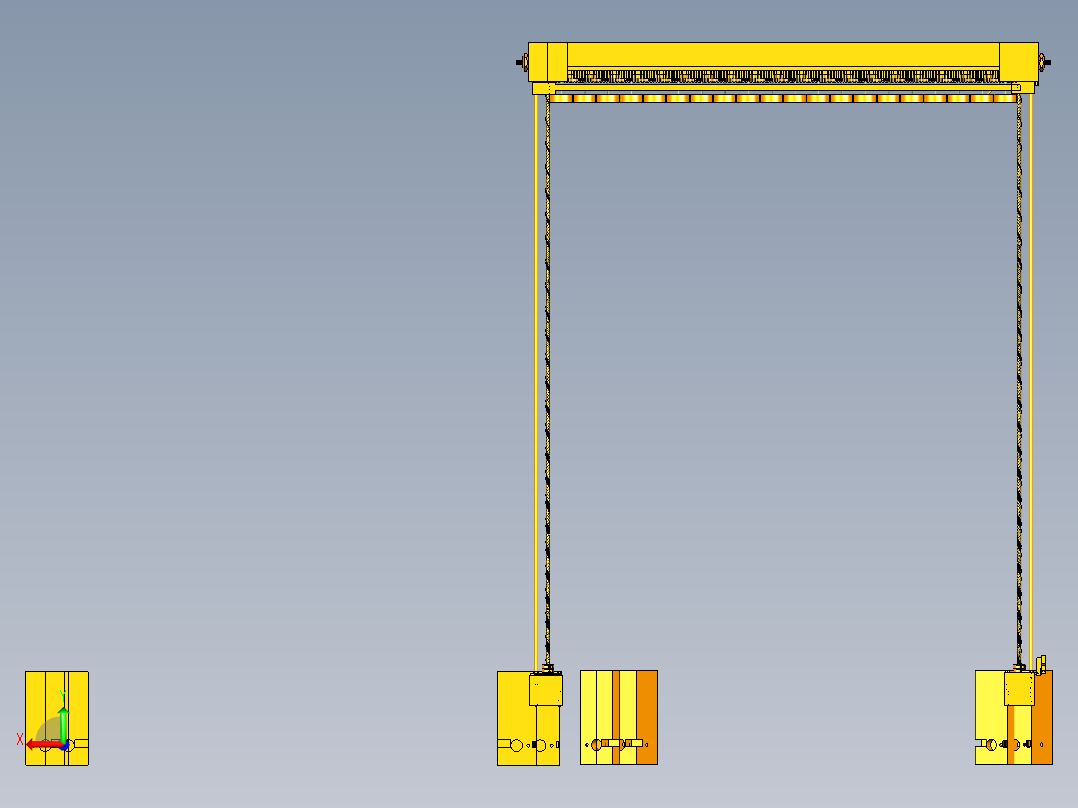 扫雪机器后视图