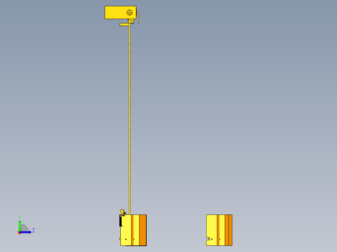 扫雪机器左视图