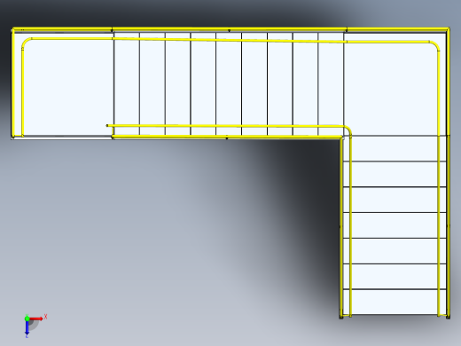ESCADA钣金楼梯俯视缩略图