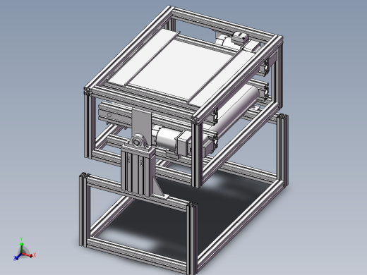 自制翻转夹紧皮带机