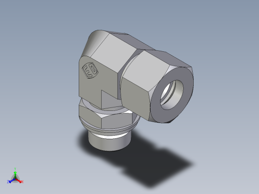 卡套式工业通用硬管接头EO_Adjustable_Locknut_elbow_WEE16ZSRCF