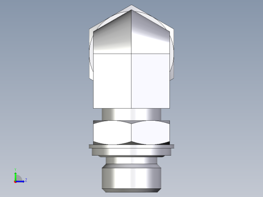 卡套式工业通用硬管接头EO_Adjustable_Locknut_elbow_WEE16ZSRCF左视缩略图