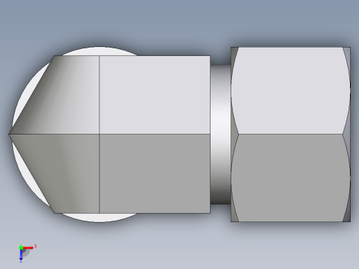 卡套式工业通用硬管接头EO_Adjustable_Locknut_elbow_WEE16ZSRCF俯视缩略图