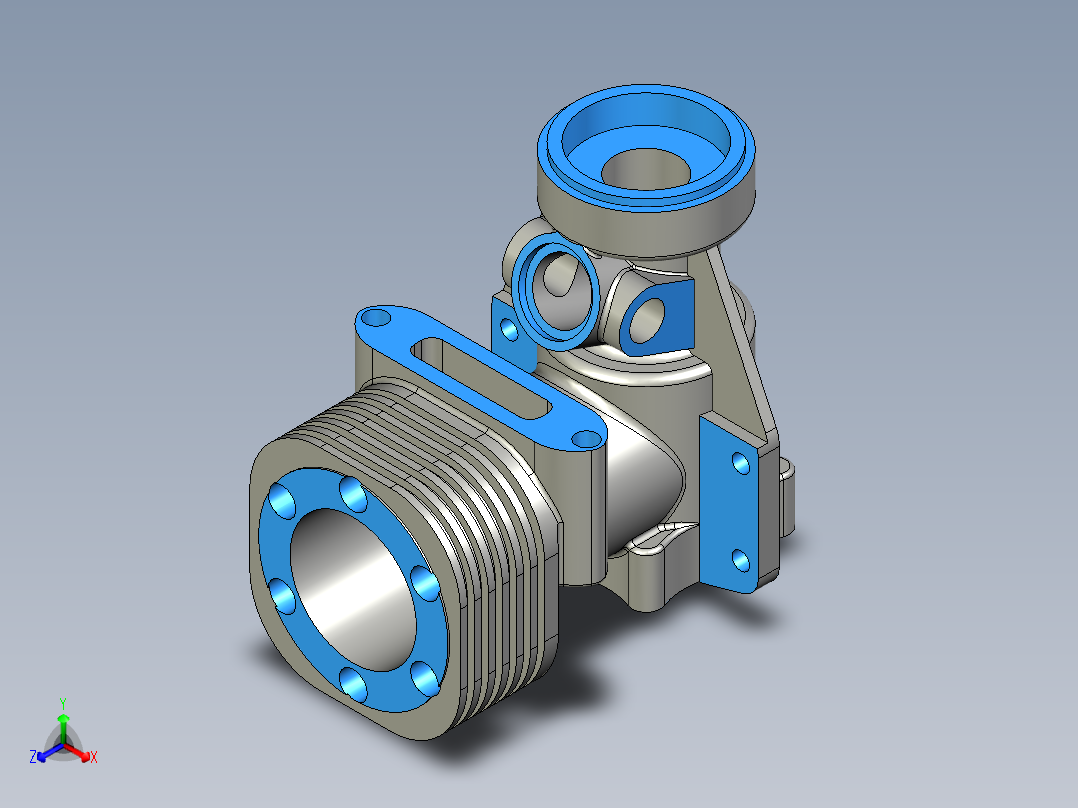 电机8正等轴测图