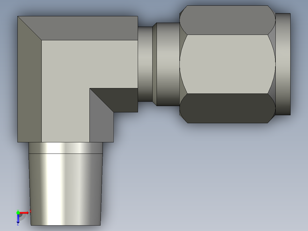 卡套式工业通用硬管接头6_cbu-s俯视图