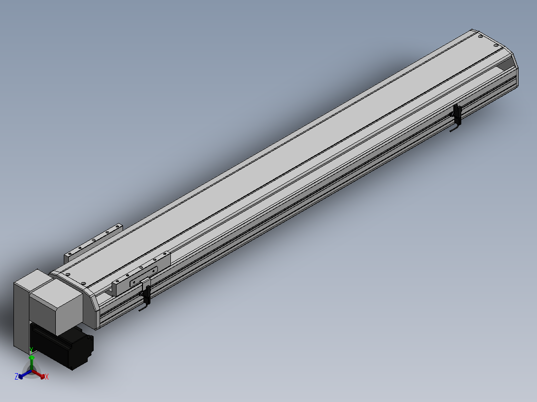 精密模组MT140-L110-800-LD-M40-C4正等轴测图