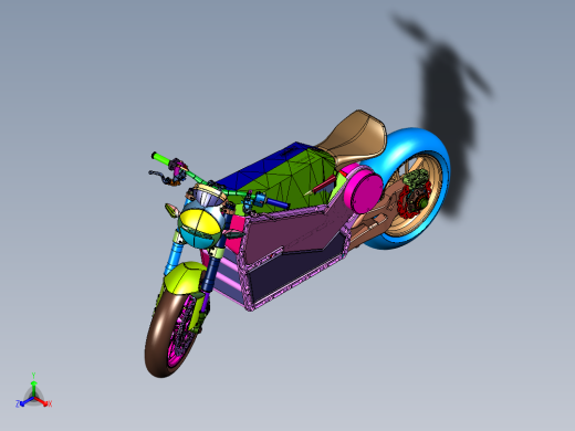 高速运动电驱摩托车