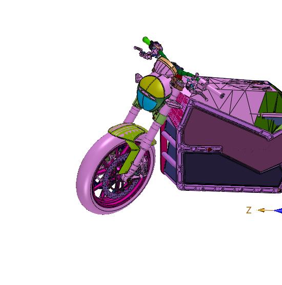 高速运动电驱摩托车