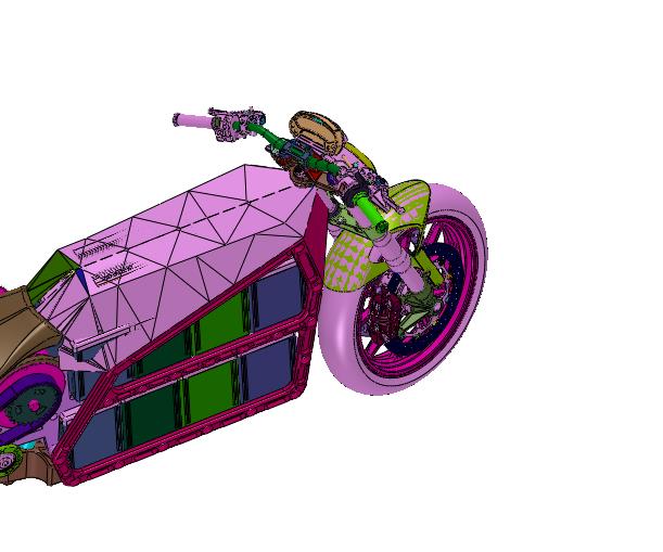 高速运动电驱摩托车