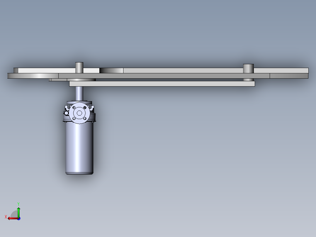 凸轮剪切后视图