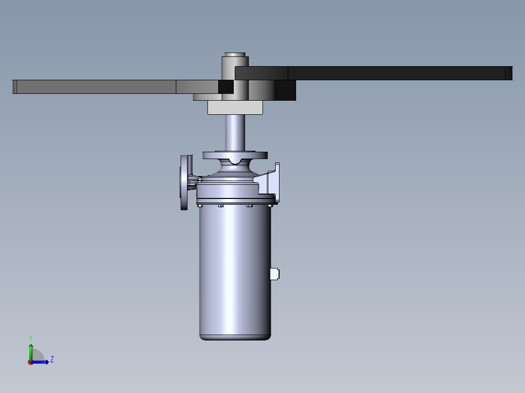 凸轮剪切左视图