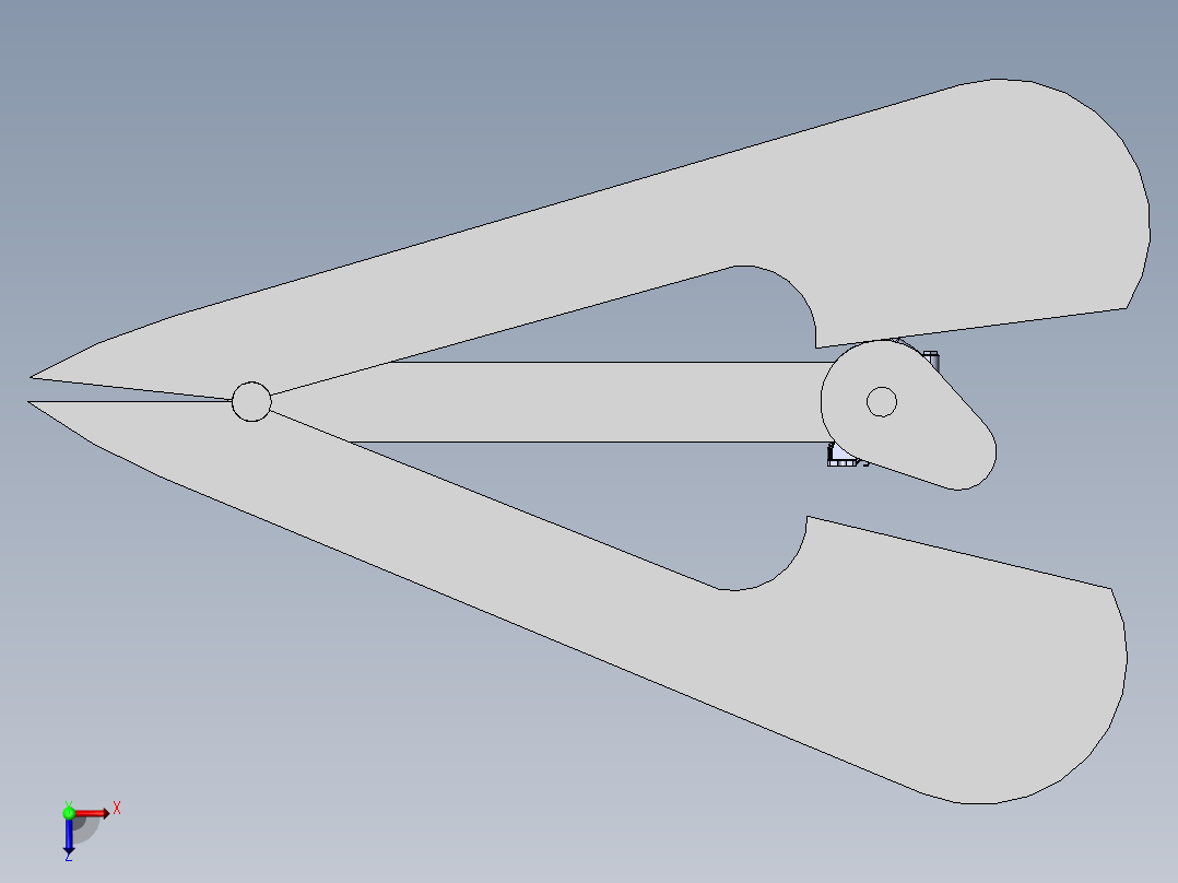 凸轮剪切俯视图