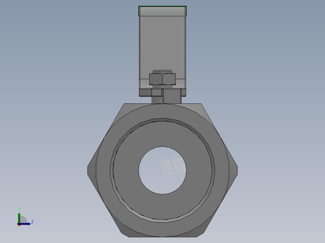 一片式内螺纹球阀-316 DN8-DN80前视图