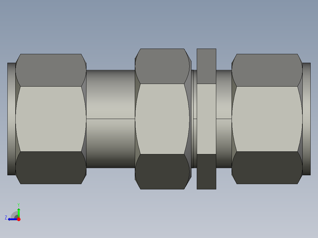 卡套式工业通用硬管接头16_wbu-s右视图