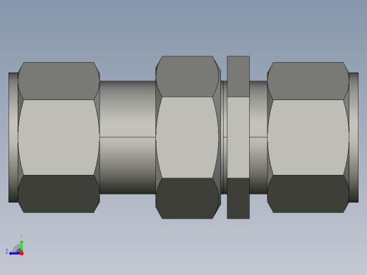 卡套式工业通用硬管接头16_wbu-s右视缩略图