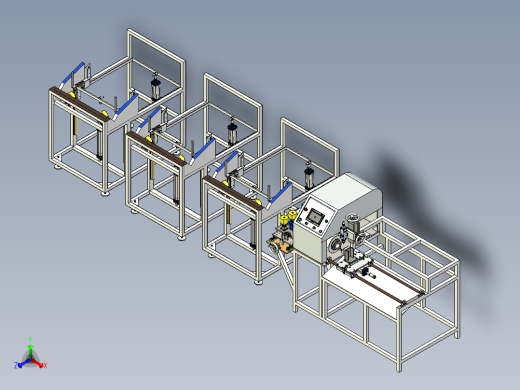 管材激光下料机step