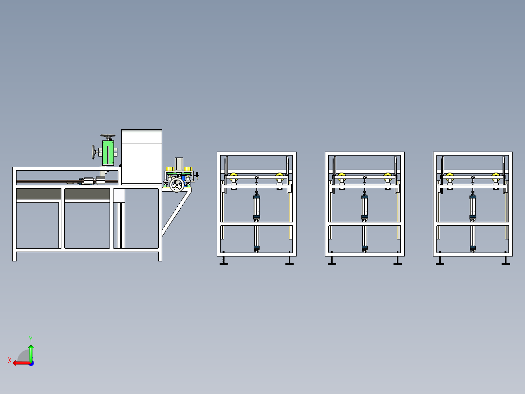 管材激光下料机step后视图