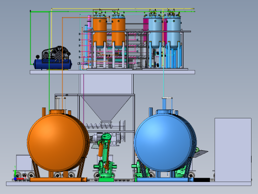 现代新型先进液态放射性废物浓缩和处理设施sw21可编辑前视缩略图