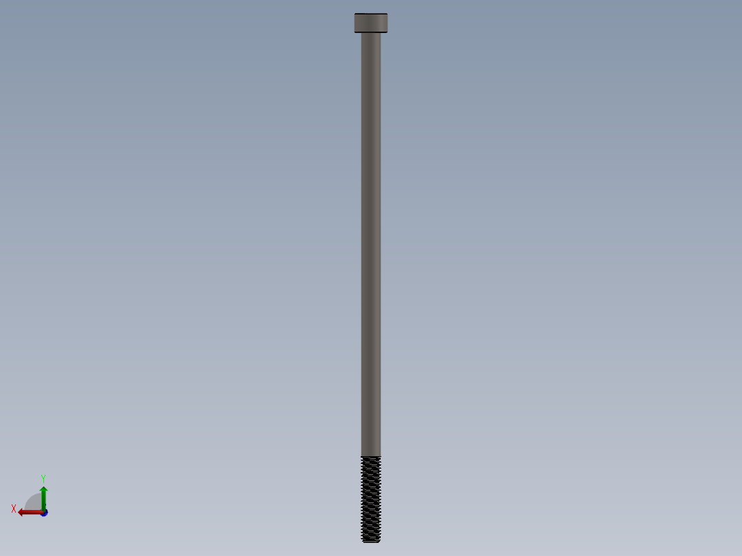 Screw_DIN_912_M5x130_A2.SLDPRT公制内六角螺钉后视图