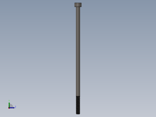 Screw_DIN_912_M5x130_A2.SLDPRT公制内六角螺钉左视缩略图