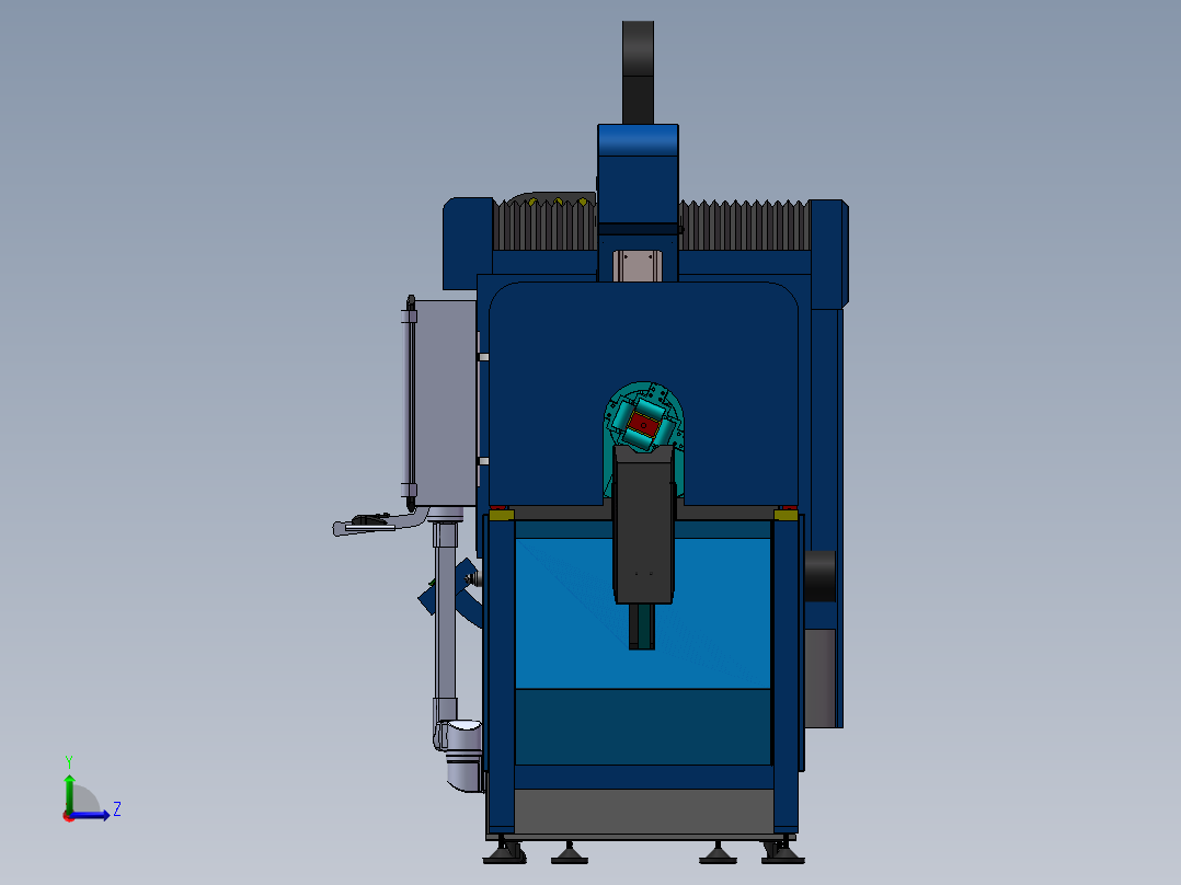 激光自动切管机3ds左视图
