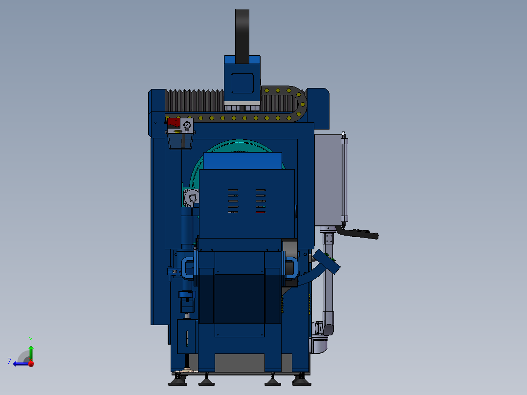 激光自动切管机3ds右视图
