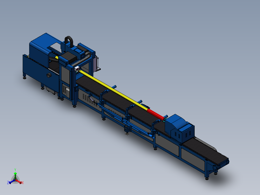 激光自动切管机3ds正等轴测图