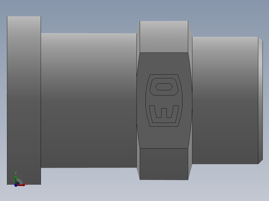 法兰接头、1DCF-36-16前视图