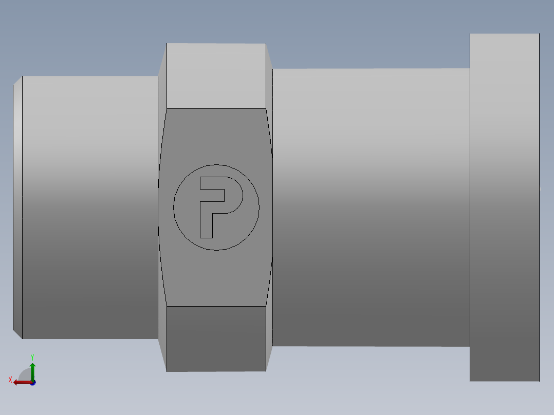 法兰接头、1DCF-36-16后视图