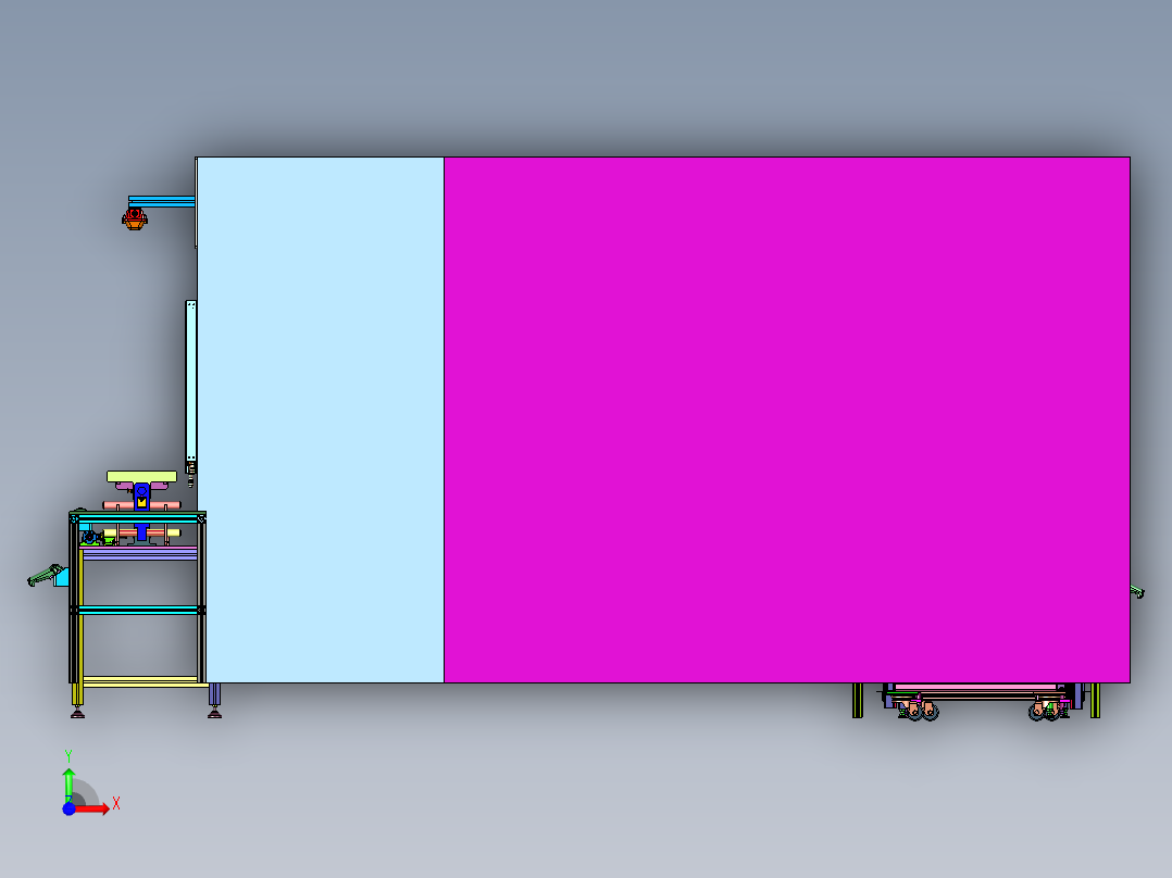 扶手全自动组装线前视图
