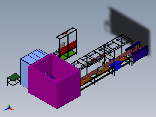 扶手全自动组装线正等轴测缩略图