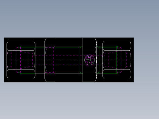 PARKER管接头EO Bulkhead union SV08S71(16)_back