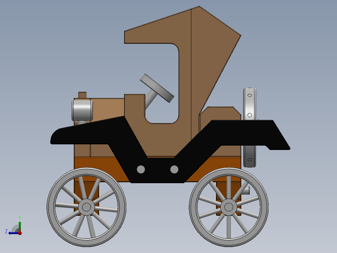 T 型汽车右视图