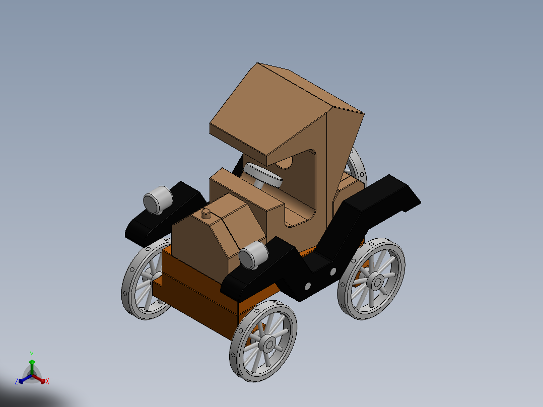 T 型汽车正等轴测图