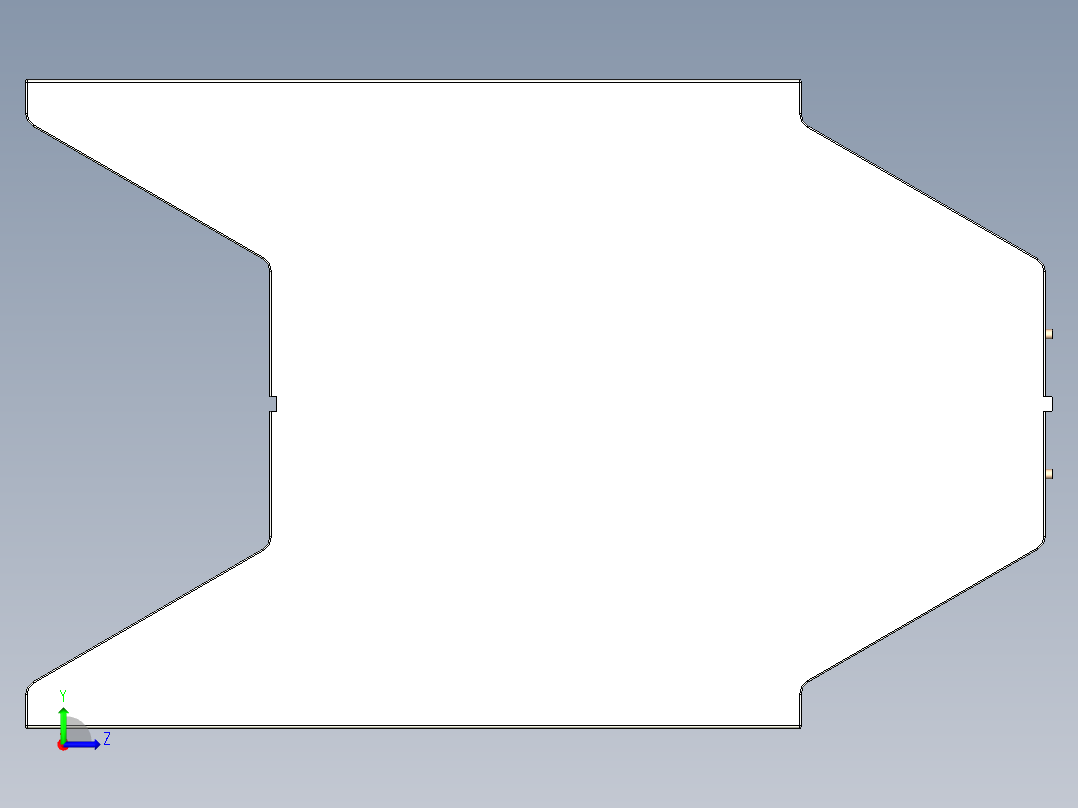 光伏面板左视图