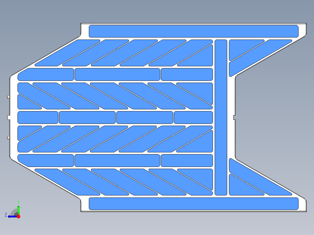 光伏面板右视图