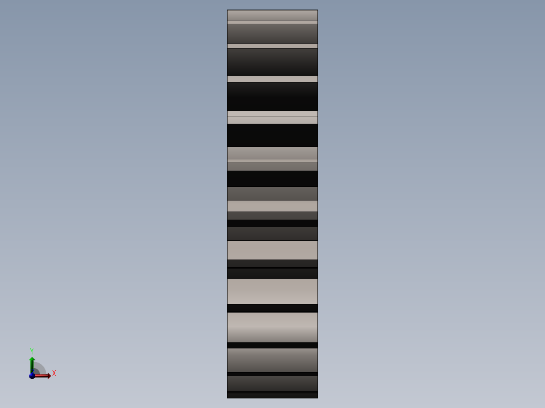 新四级传动从动齿轮左视图