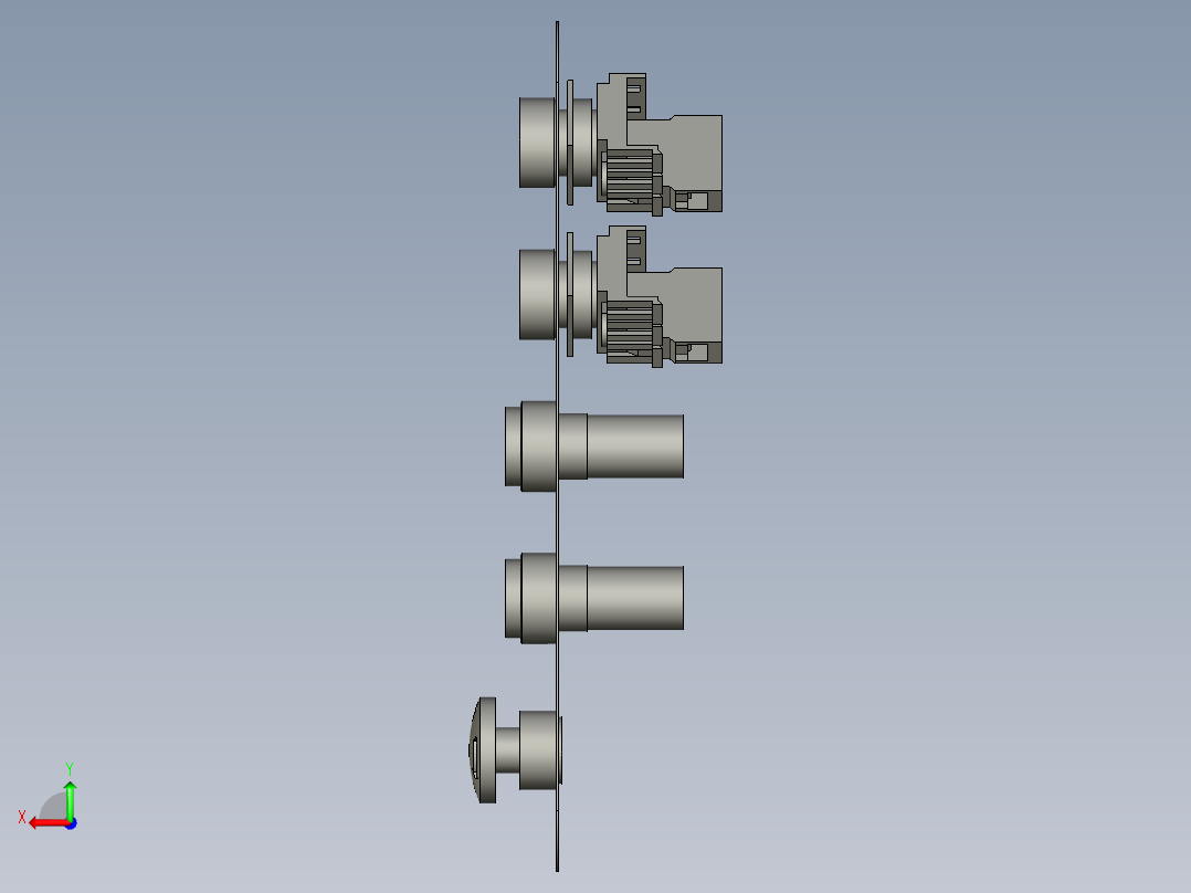 02-00护罩组件(静态调试和静态点检测)后视图