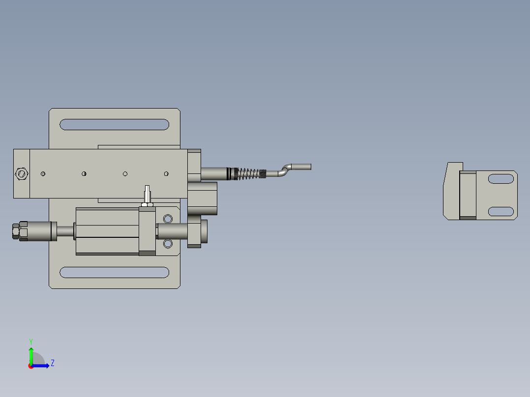 LXYC-BOSS镜向0300长度检测机构-CDJC左视图